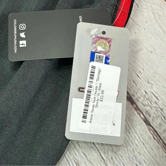 NWT colosseum basketball arena shorts Texas tech red raiders double t TTU Medium - Picture 5 of 8